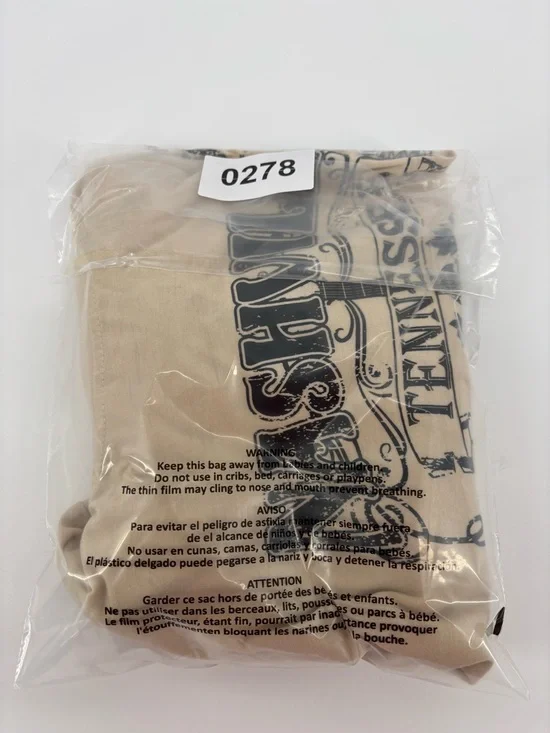 Nashville TN Music City T-Shirt XL Tan Distressed Guitar Graphic Country Western - Picture 7 of 7